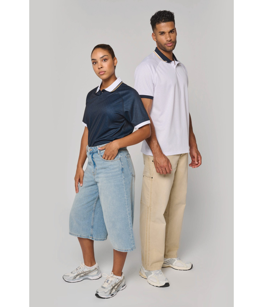 Maillot lifestyle à col polo unisexe