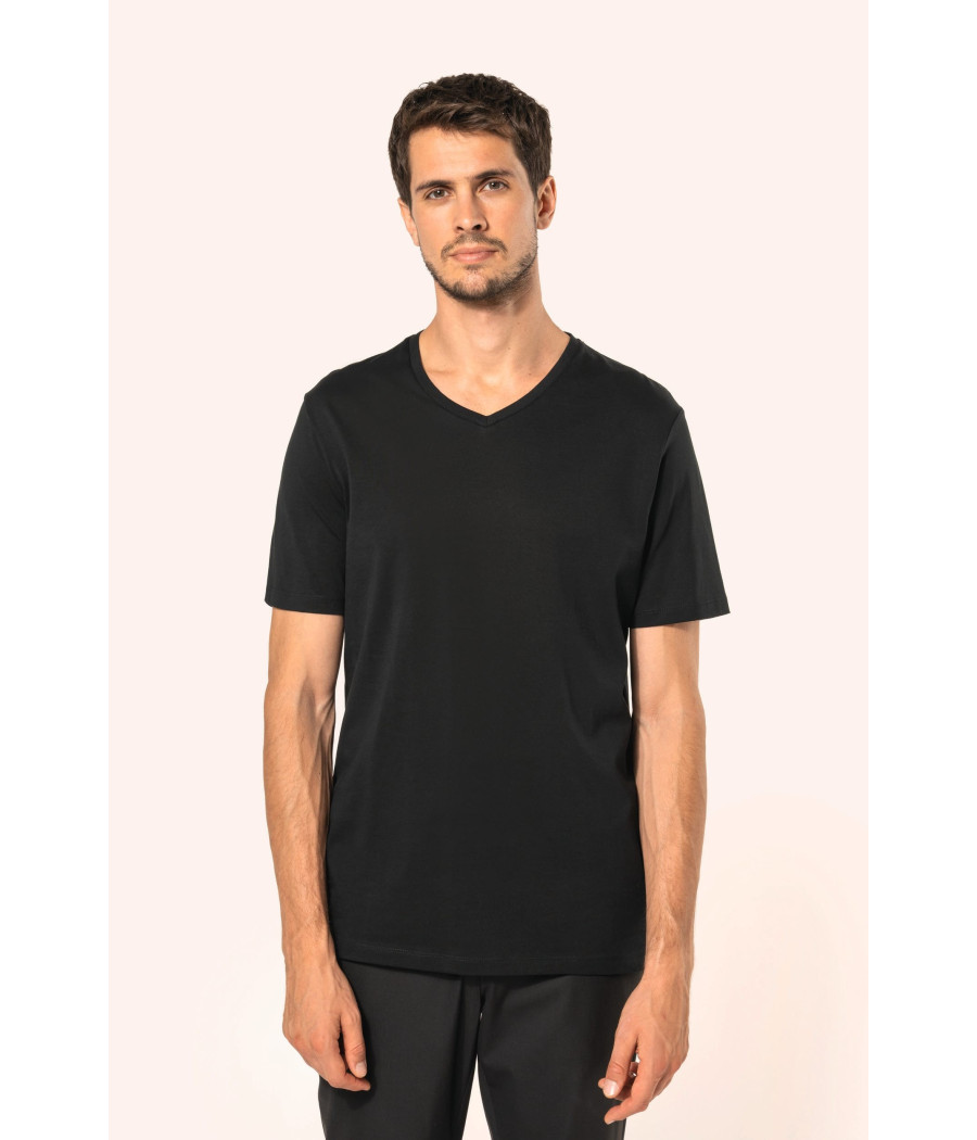 T-shirt Supima® col V manches courtes homme