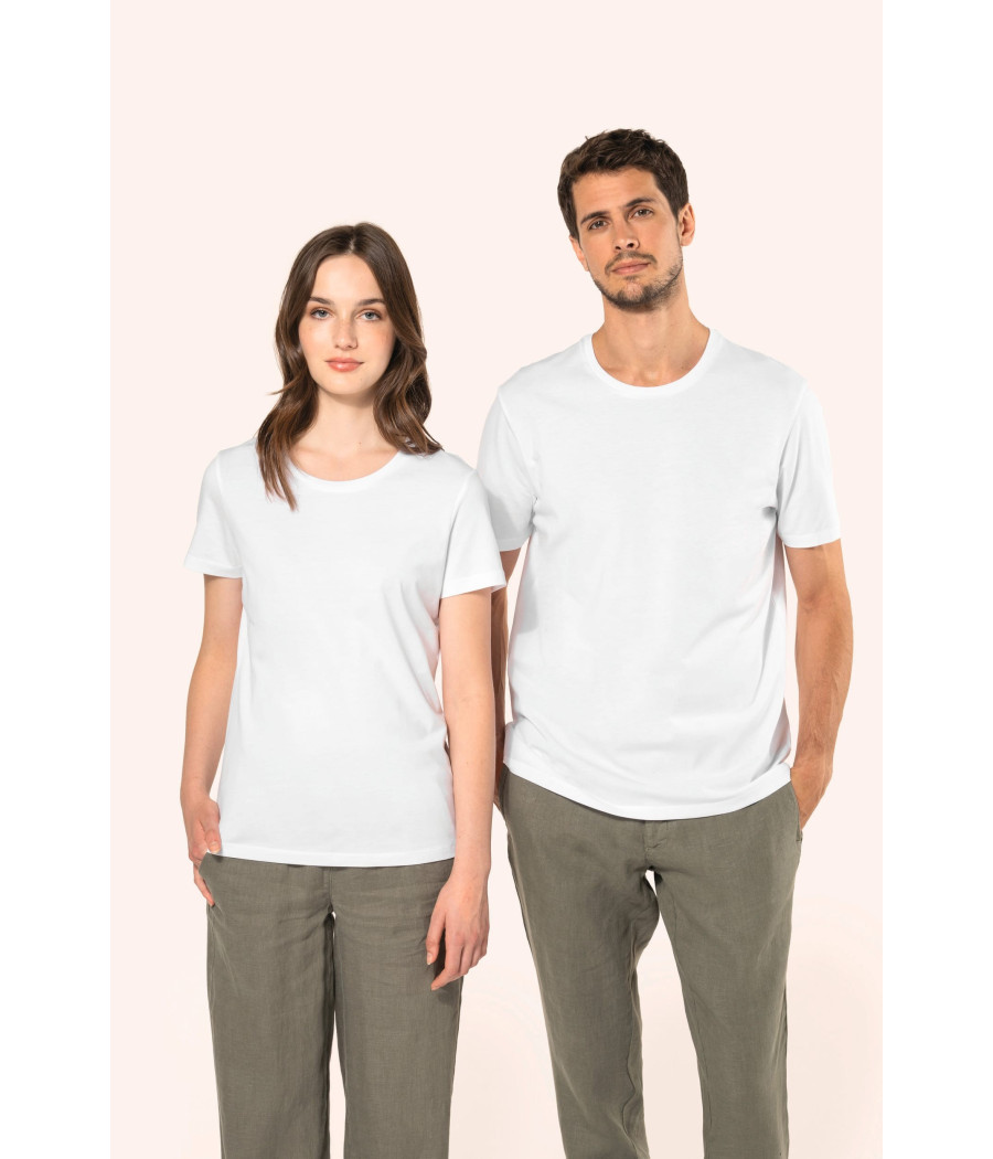 T-shirt Supima® col rond manches courtes femme