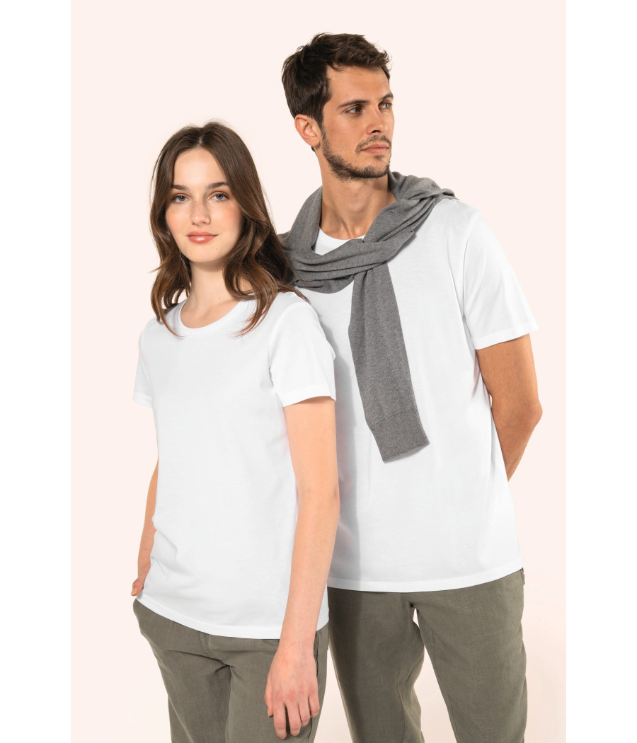 T-shirt Supima® col rond manches courtes femme