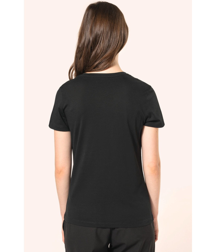 T-shirt Supima® col V manches courtes femme