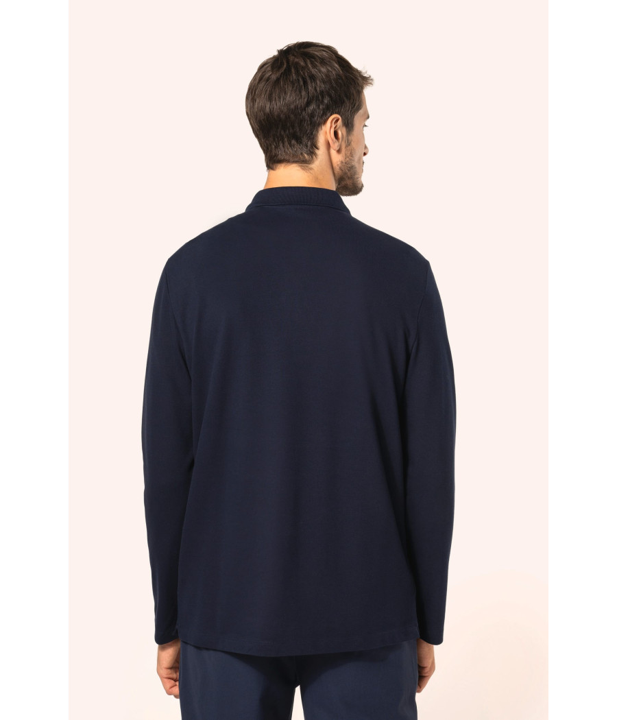 Polo Supima® manches longues homme