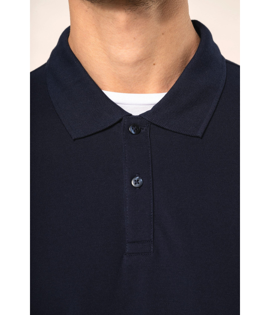 Polo Supima® manches longues homme
