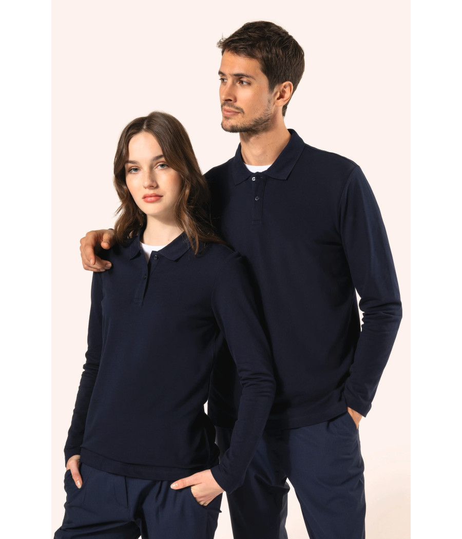 Polo Supima® manches longues homme