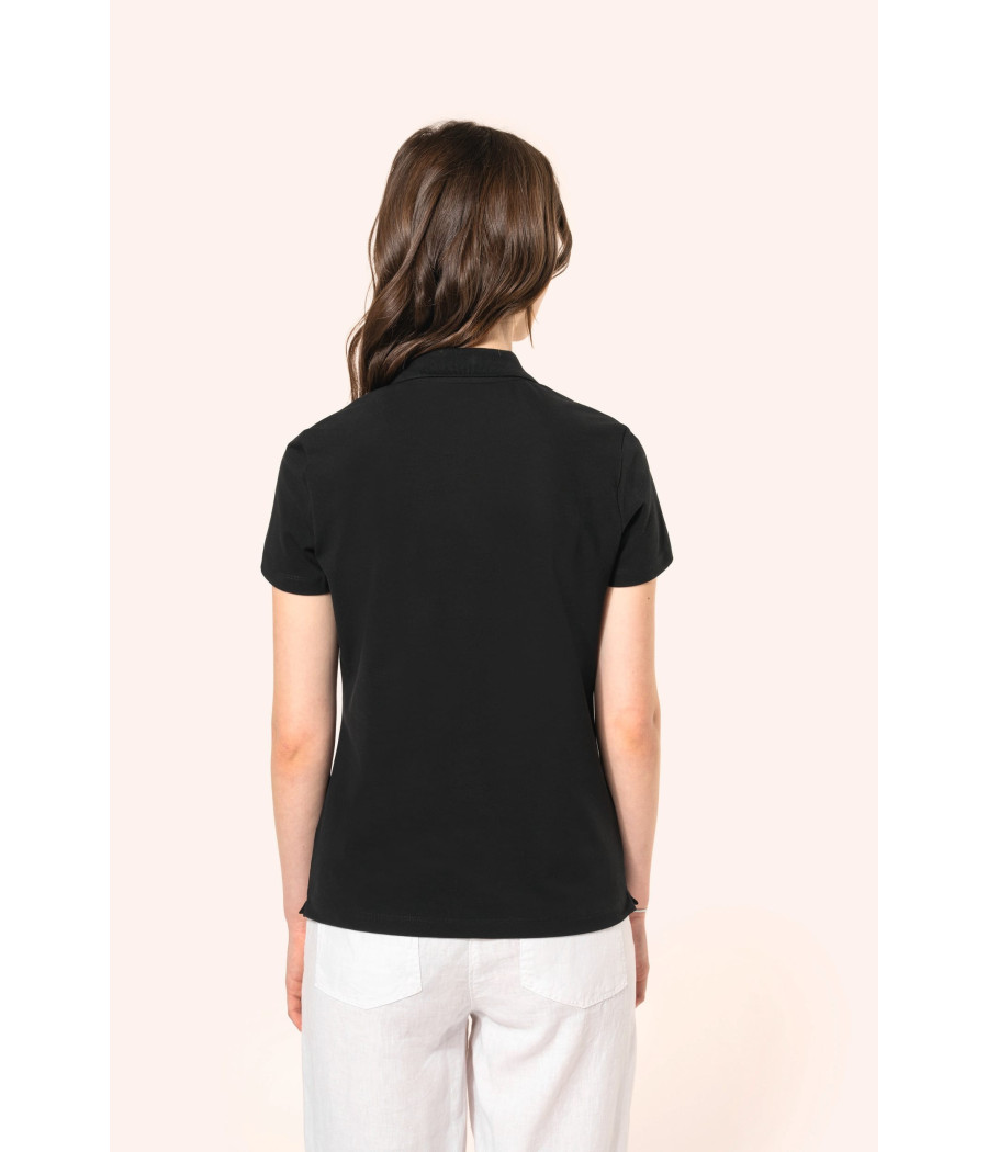 Polo Supima® manches courtes femme