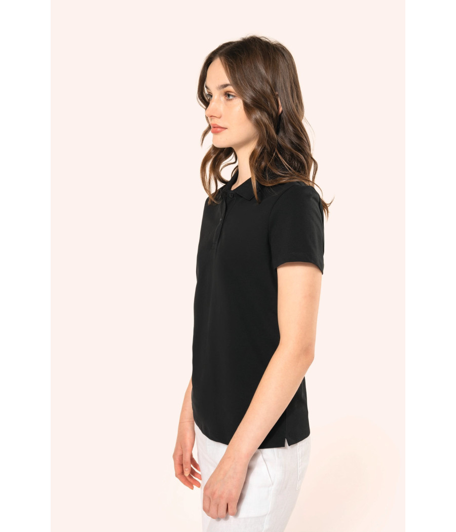 Polo Supima® manches courtes femme