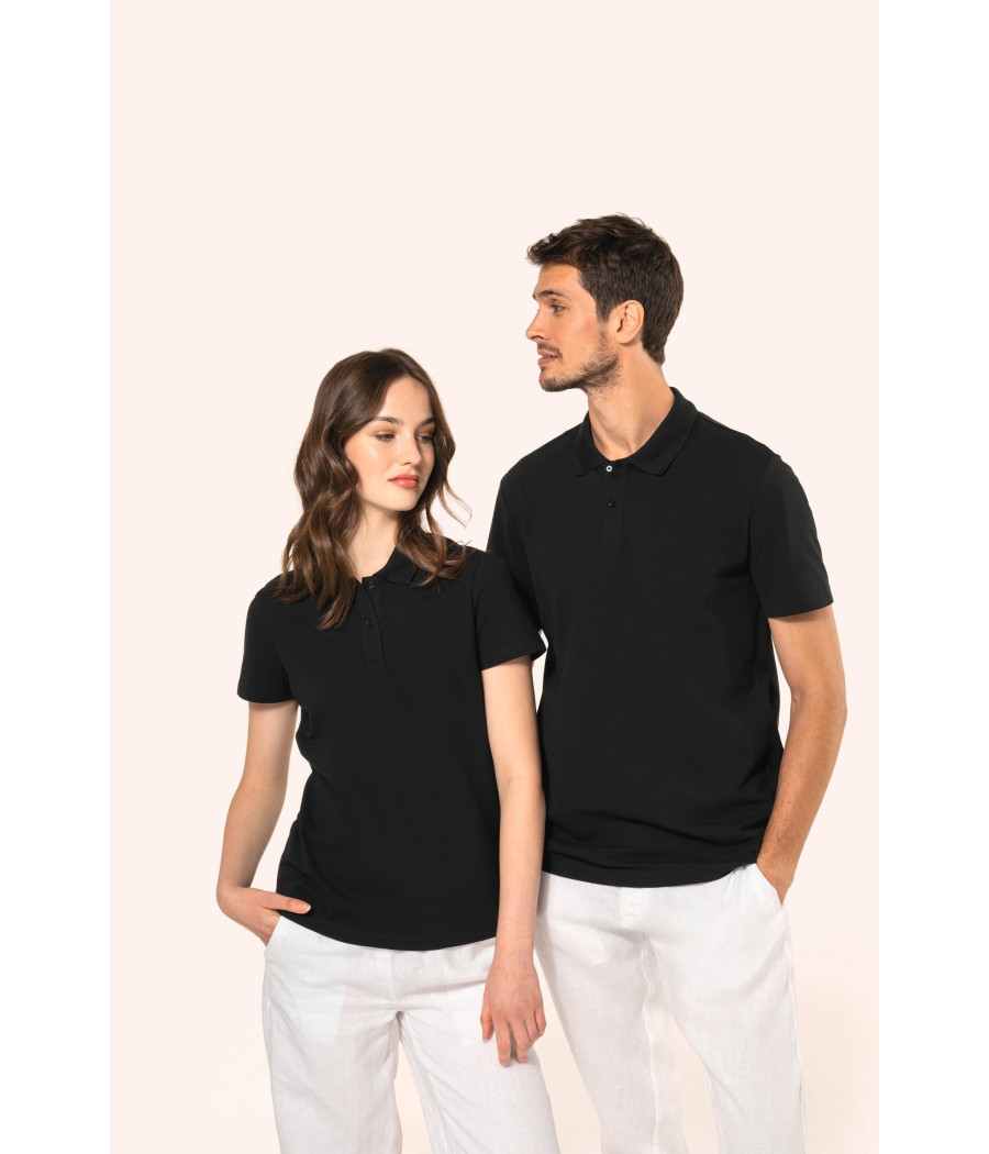 Polo Supima® manches courtes femme