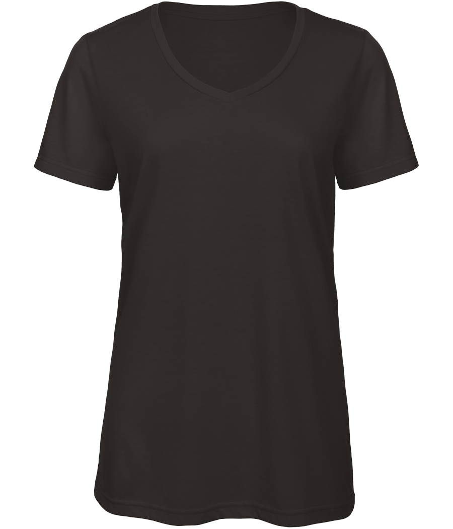 T-shirt Triblend col V Femme