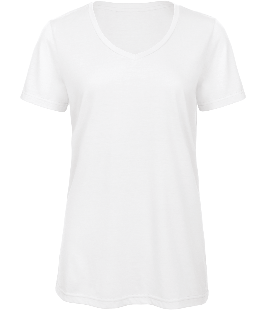 T-shirt Triblend col V Femme