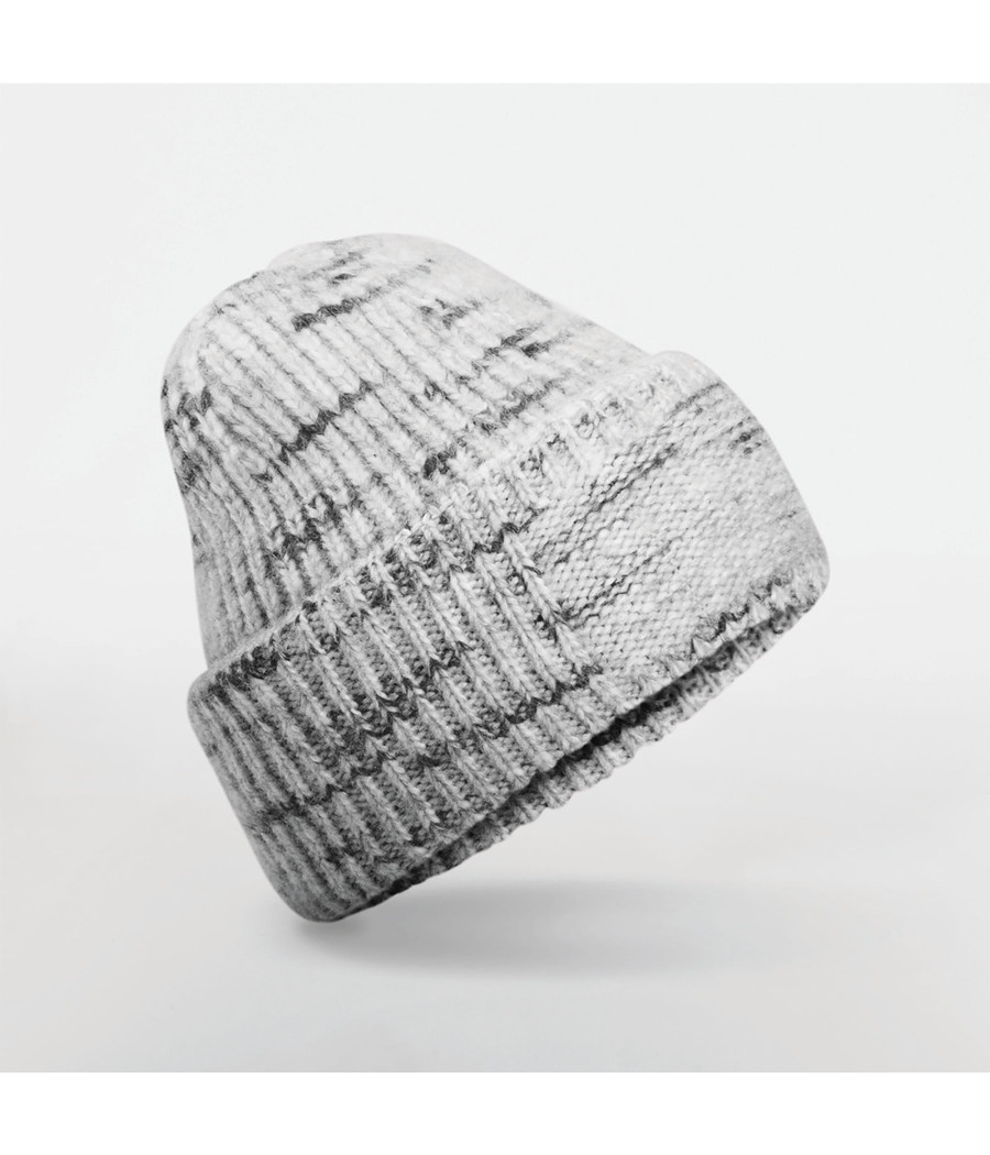 Bonnet à patch en grosse mailles