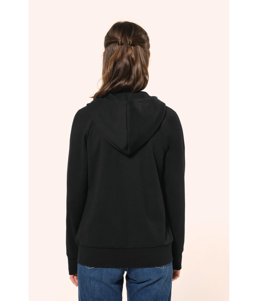 Veste zippée à capuche femme