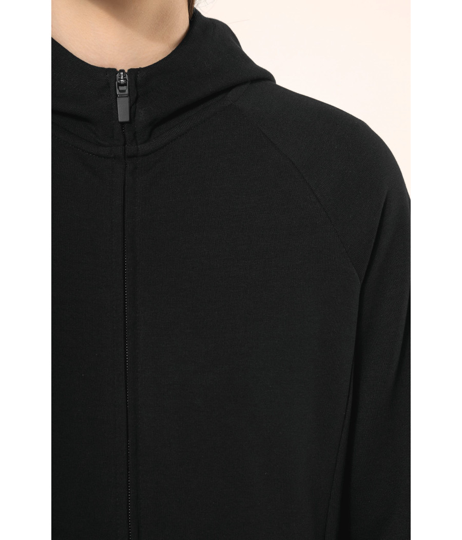 Veste zippée à capuche femme