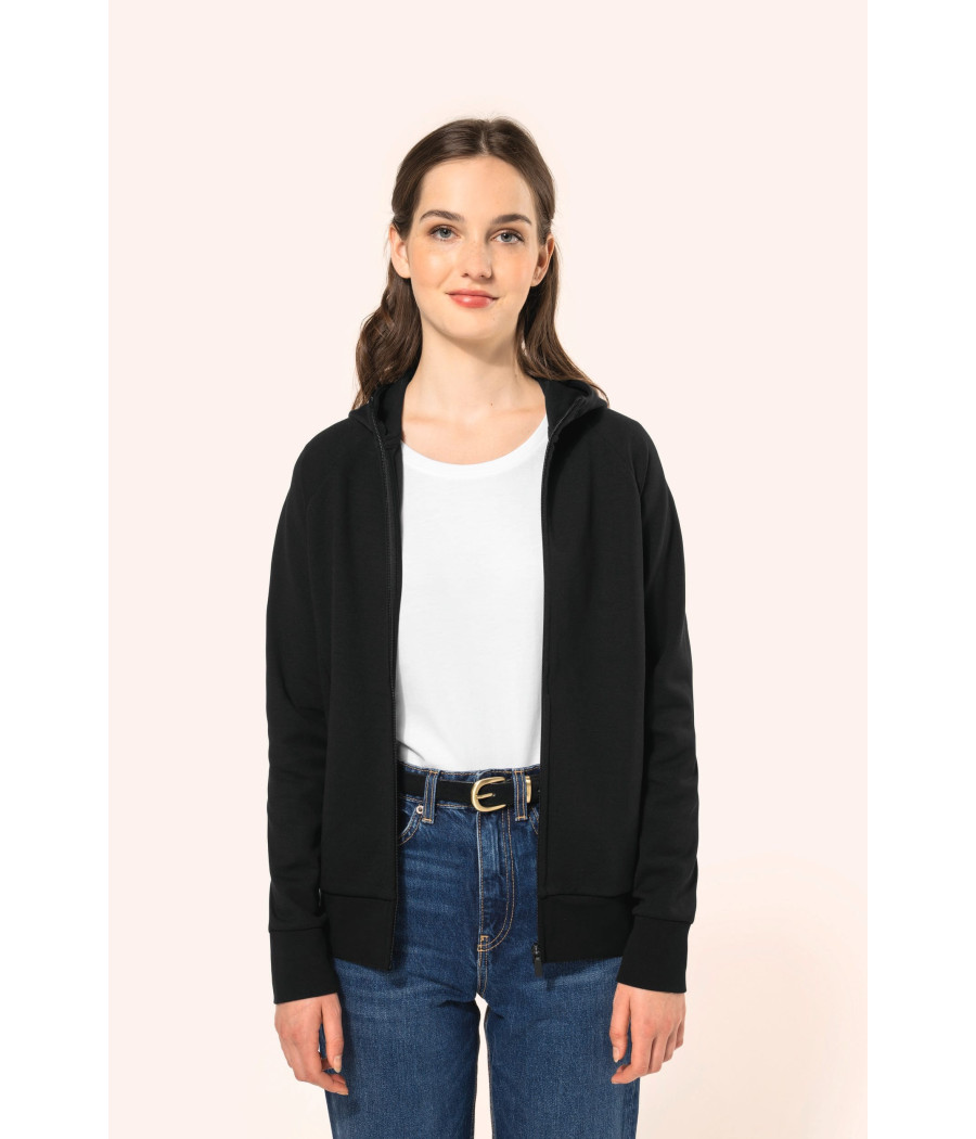 Veste zippée à capuche femme