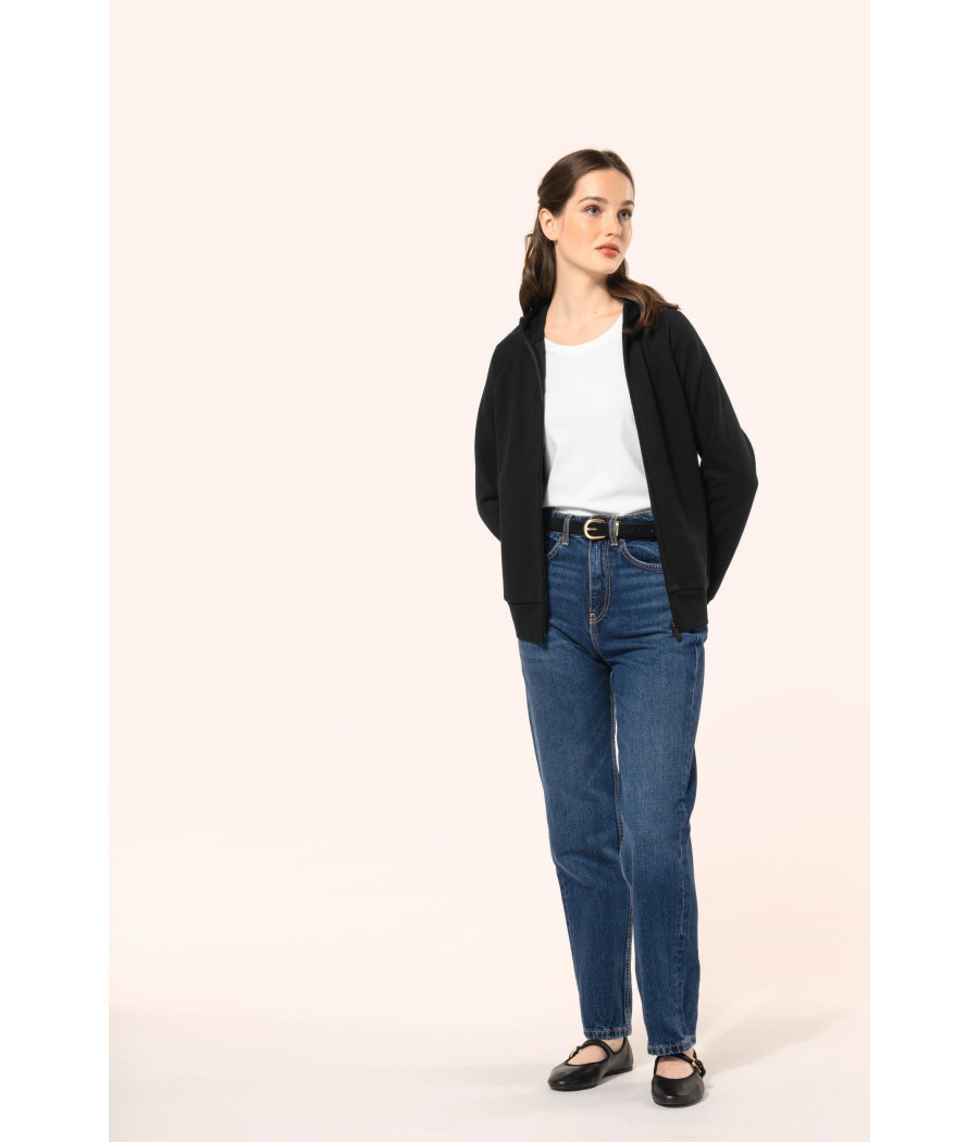 Veste zippée à capuche femme