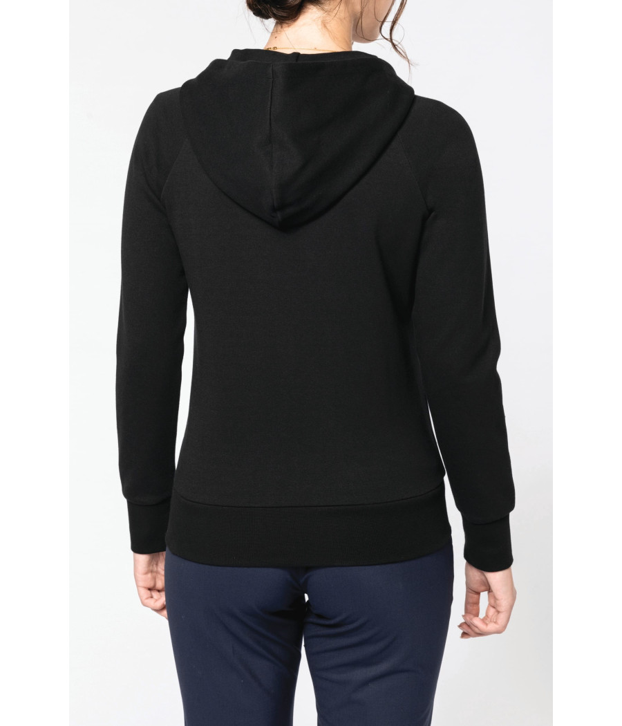 Veste zippée à capuche femme