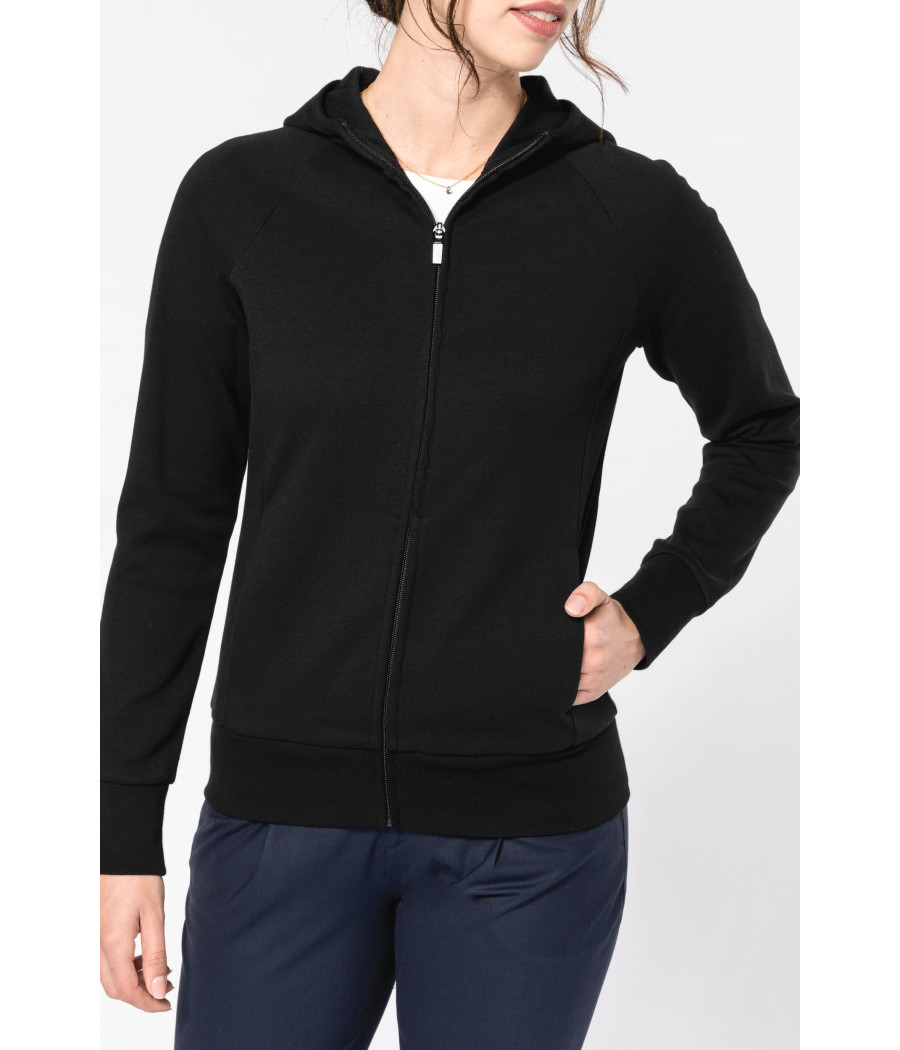 Veste zippée à capuche femme