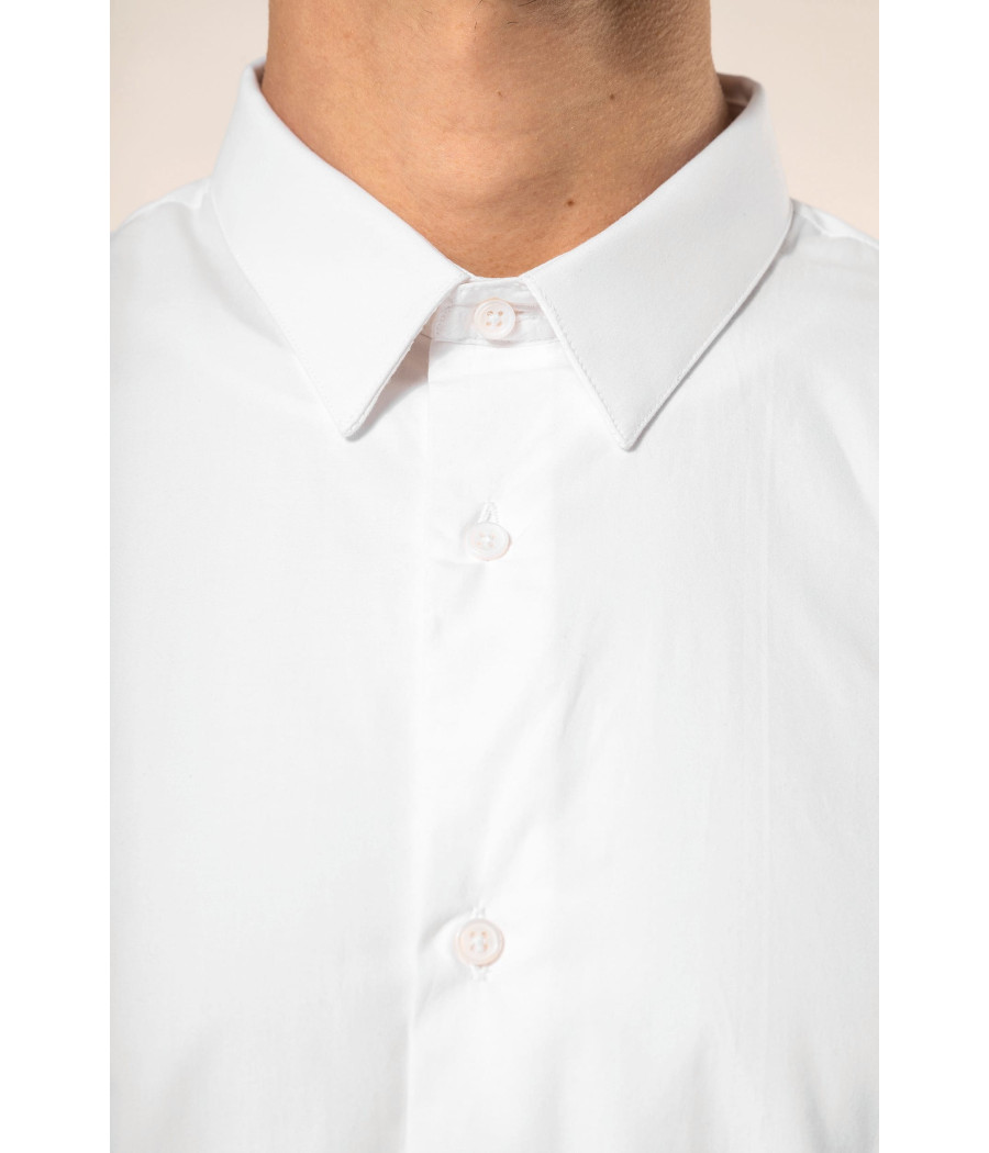 Chemise popeline manches longues homme