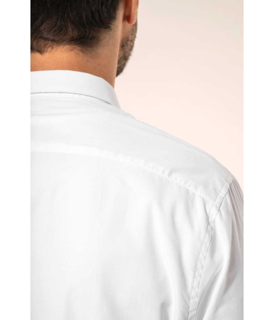 Chemise popeline manches longues homme