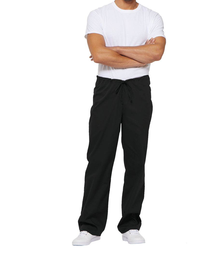 Pantalon à cordon de serrage à taille standard unisexe