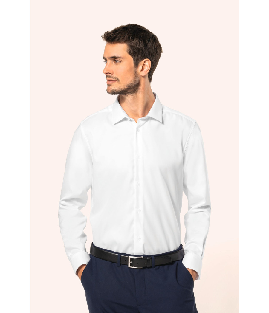 Chemise Oxford pinpoint manches longues homme