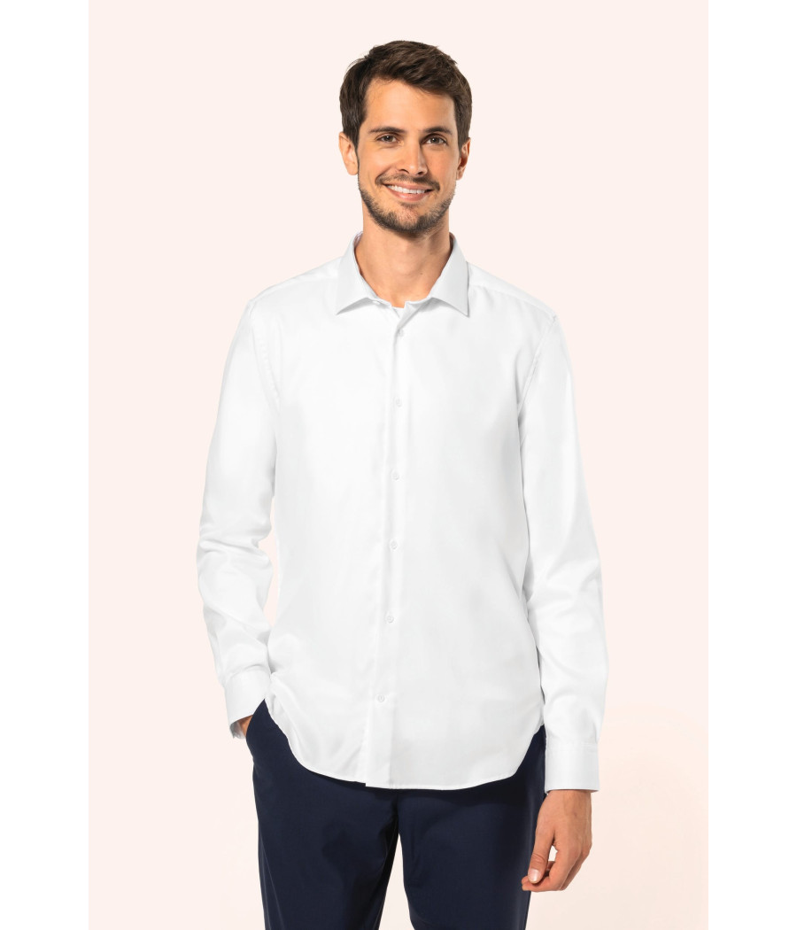 Chemise Oxford pinpoint manches longues homme