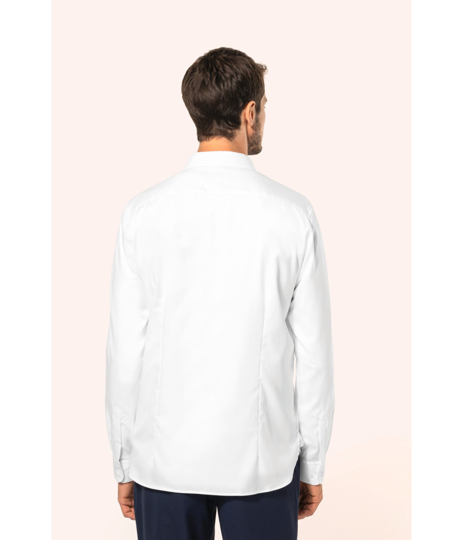 Chemise Oxford pinpoint manches longues homme