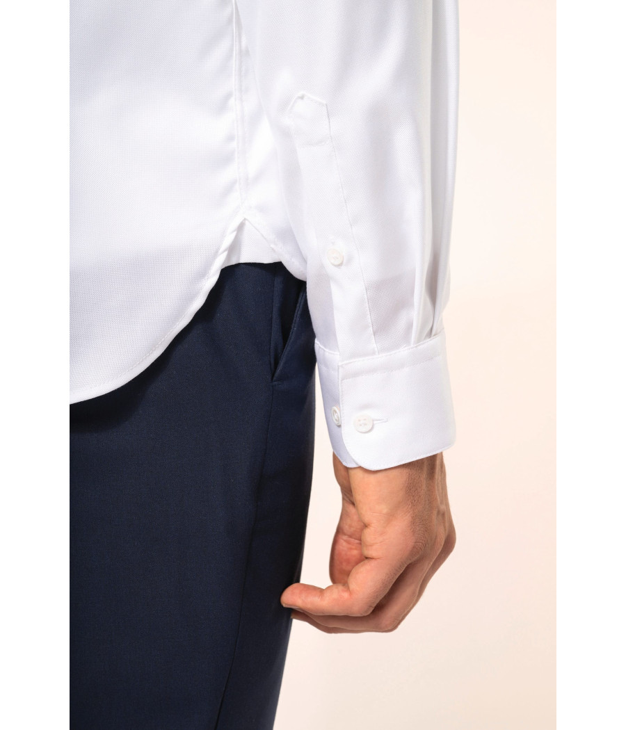 Chemise Oxford pinpoint manches longues homme