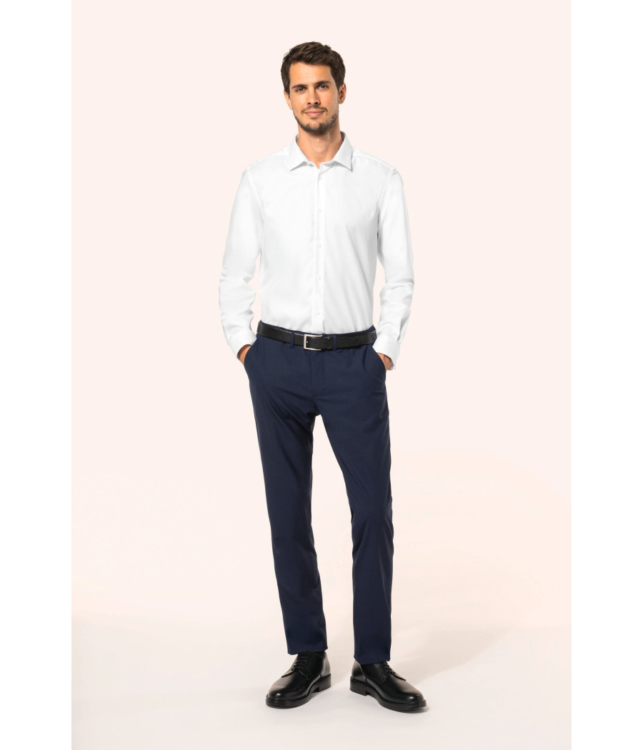 Chemise Oxford pinpoint manches longues homme