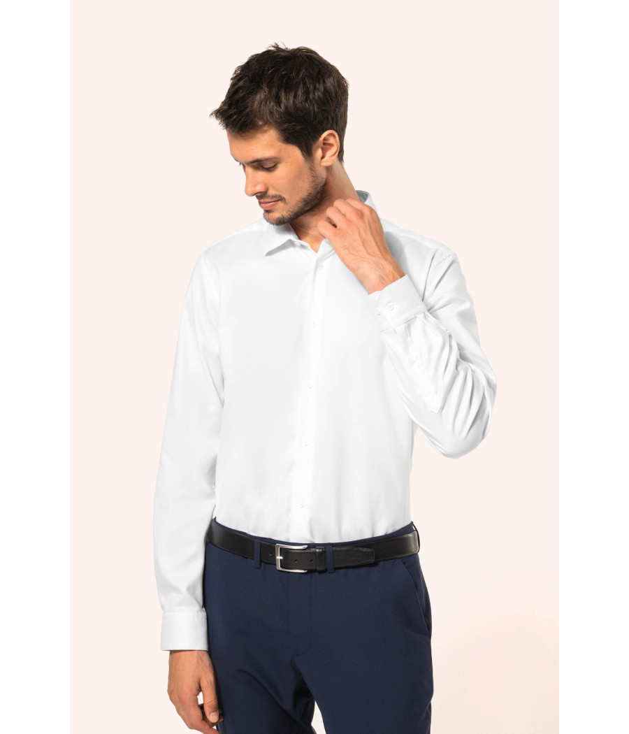 Chemise Oxford pinpoint manches longues homme
