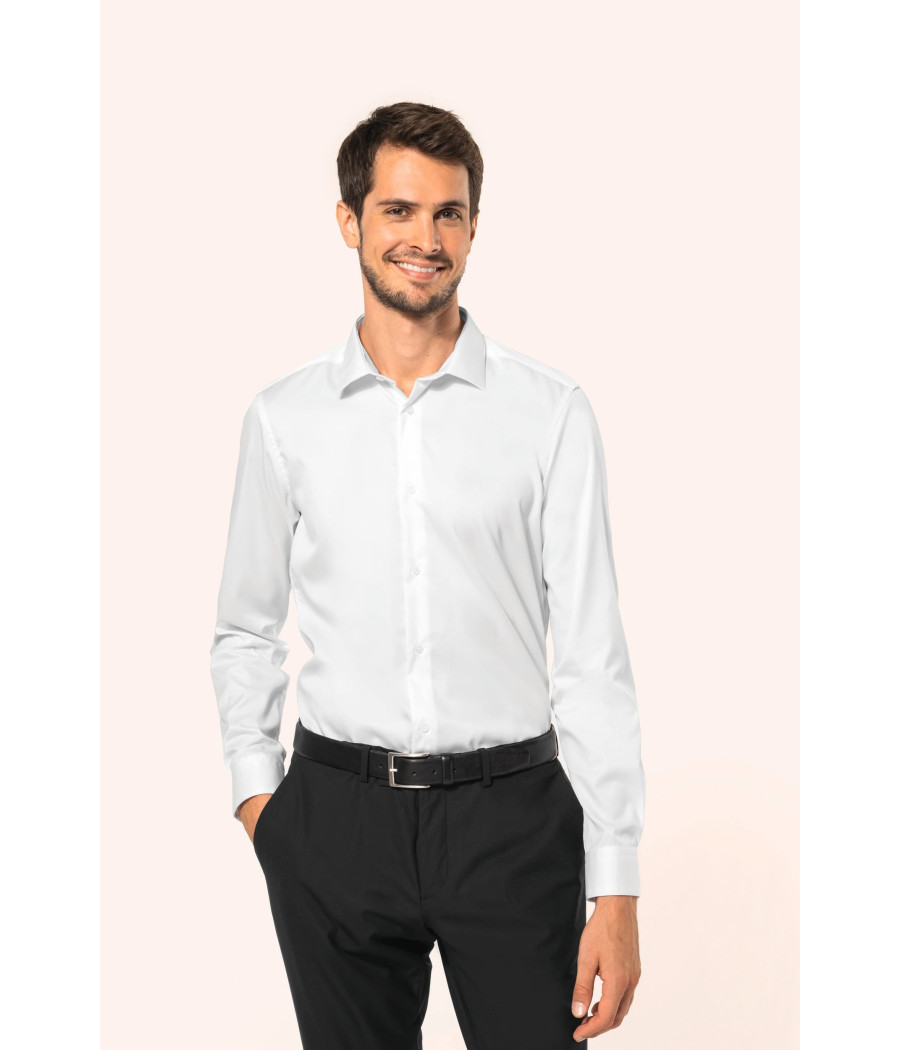 Chemise twill manches longues homme