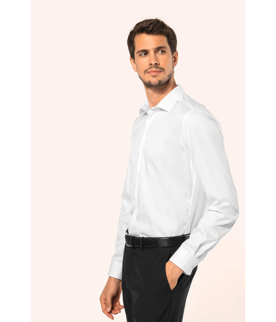Chemise twill manches longues homme