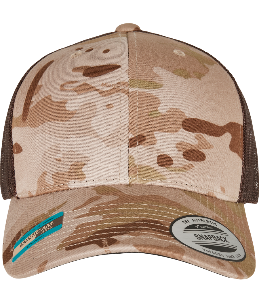 Casquette retro trucker multicam