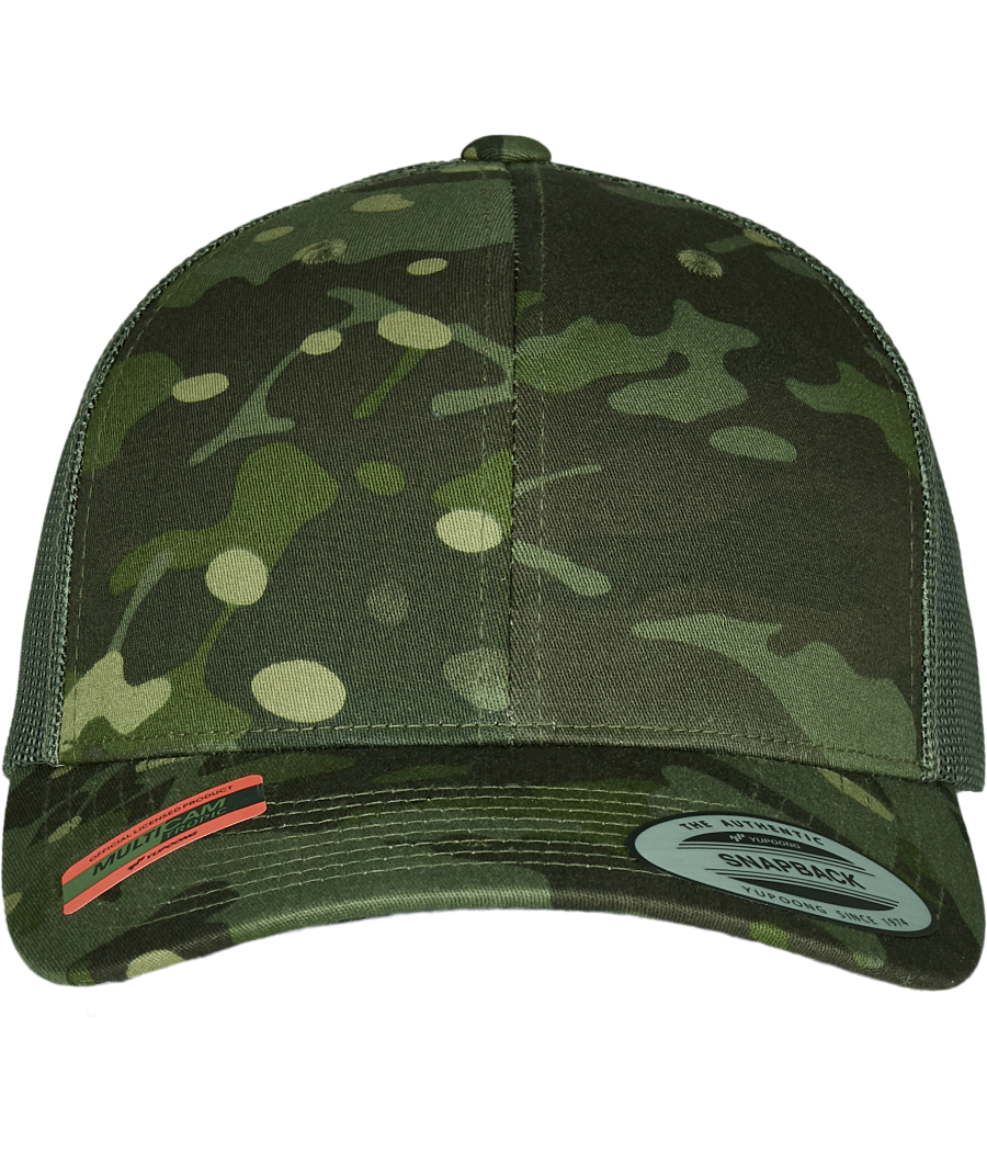 Casquette retro trucker multicam