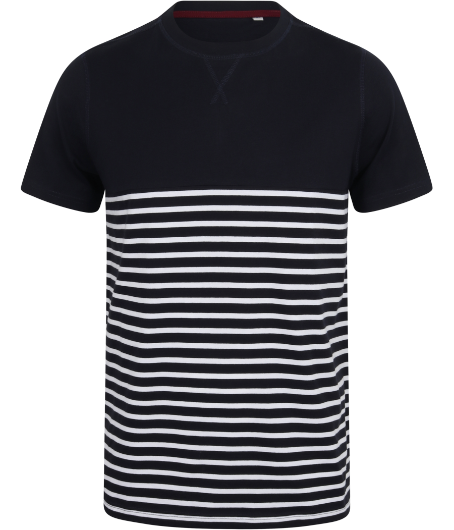 T-shirt breton à manches courtes
