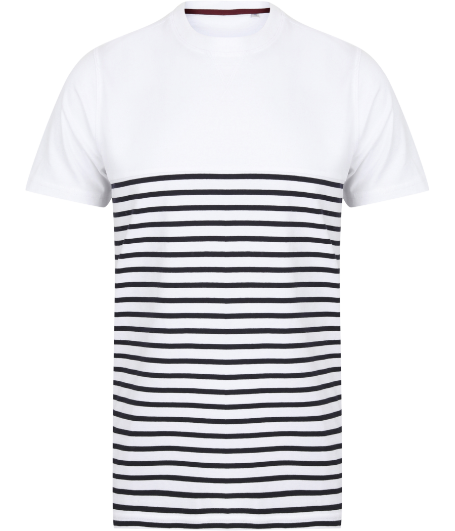 T-shirt breton à manches courtes