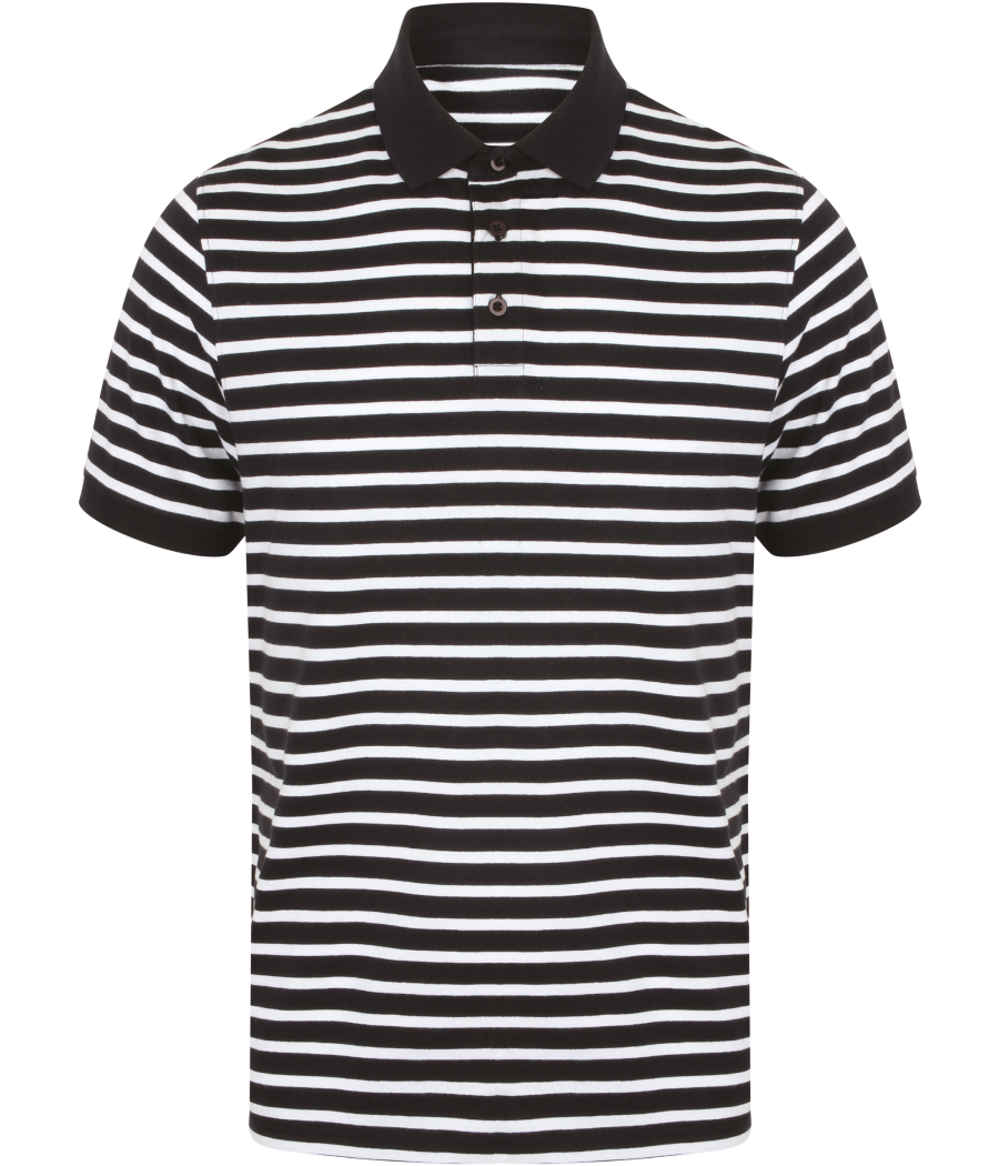 Polo jersey à rayures