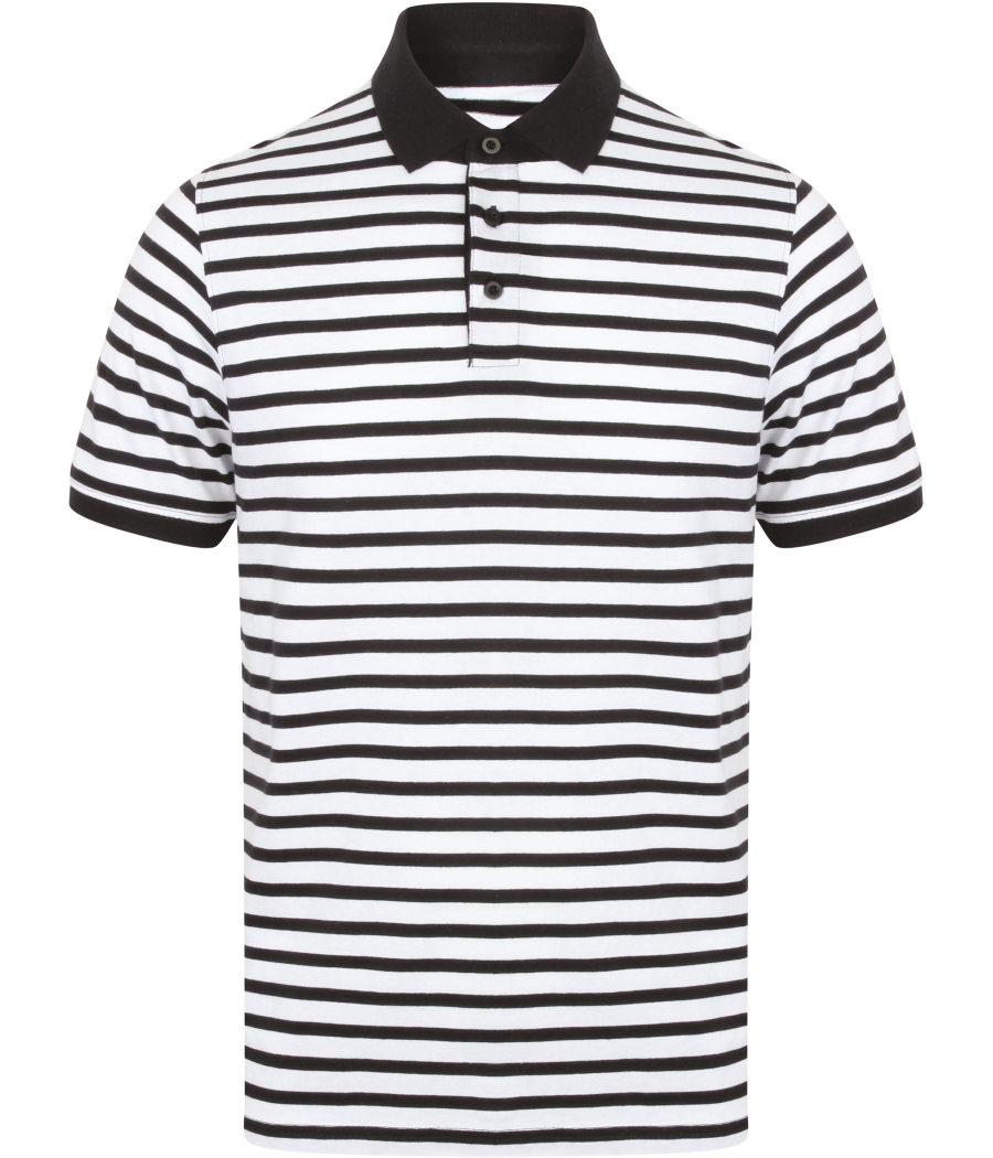 Polo jersey à rayures