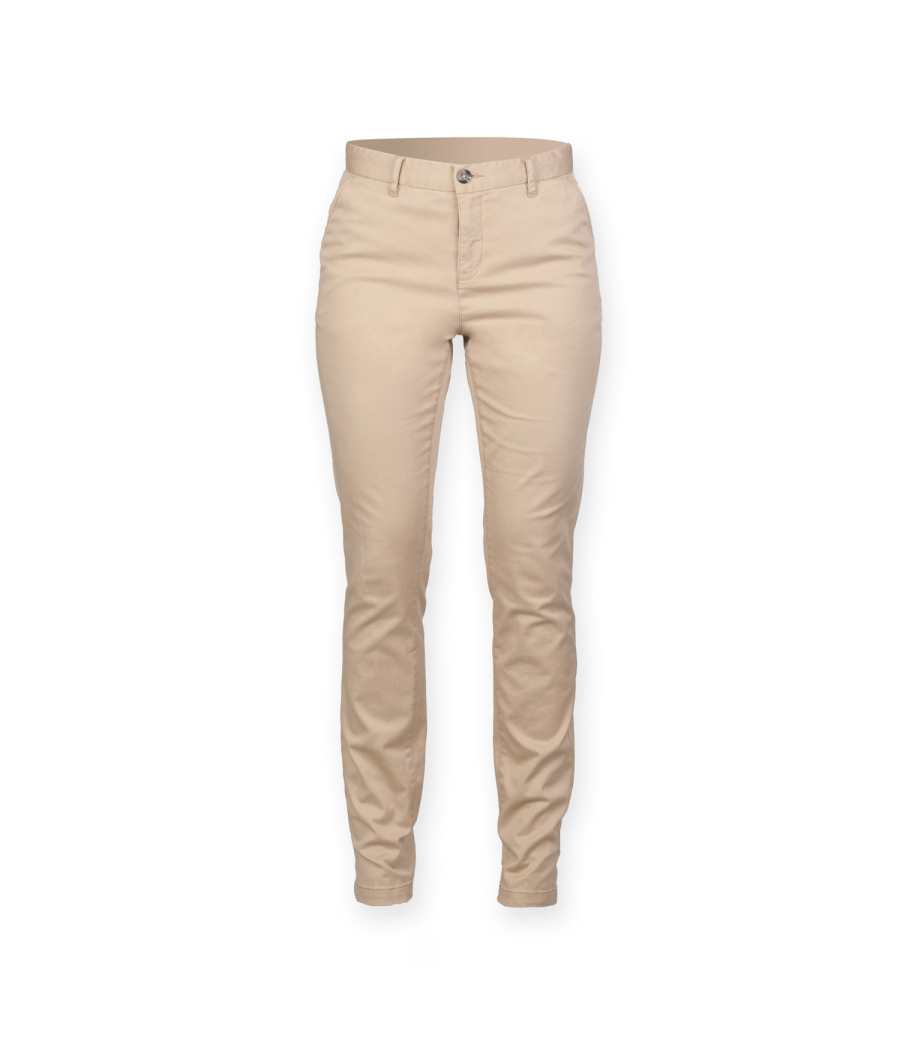 Pantalon Chino Stretch Femme