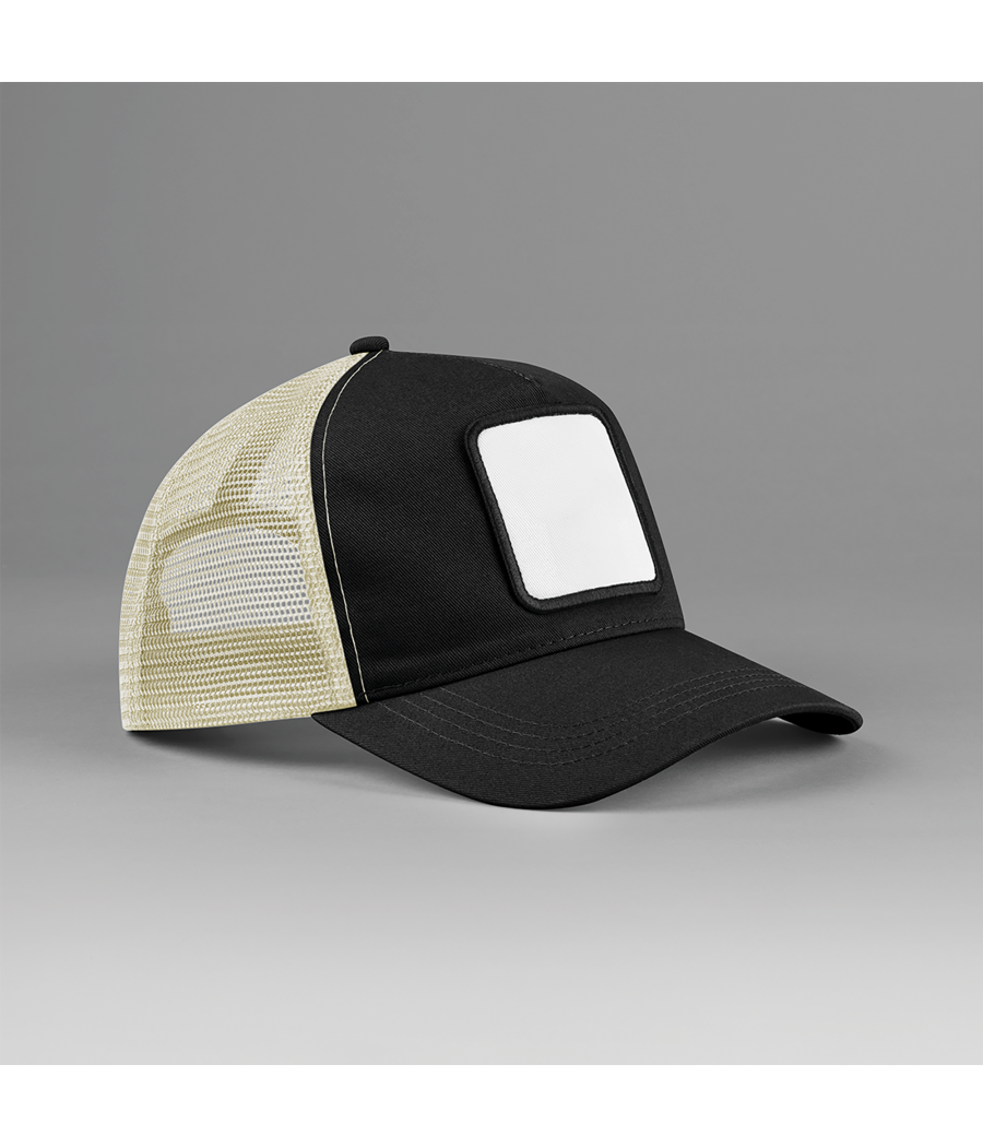 Casquette trucker 5 panneaux avec patch carré