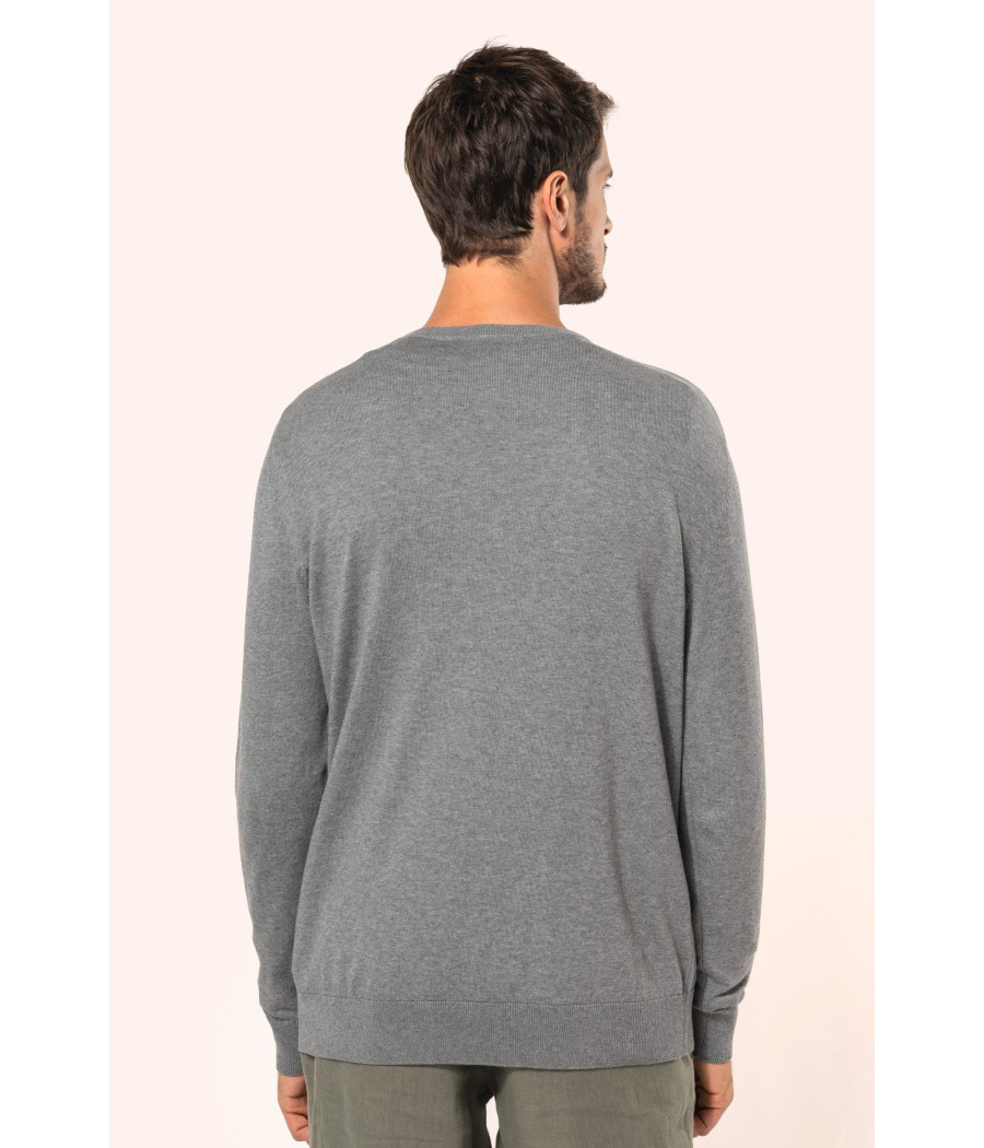 Pull Supima® col rond homme