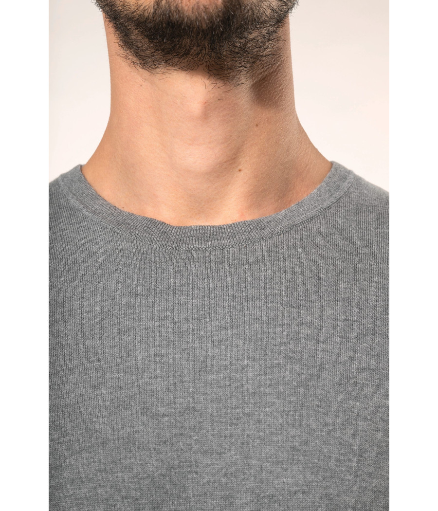 Pull Supima® col rond homme