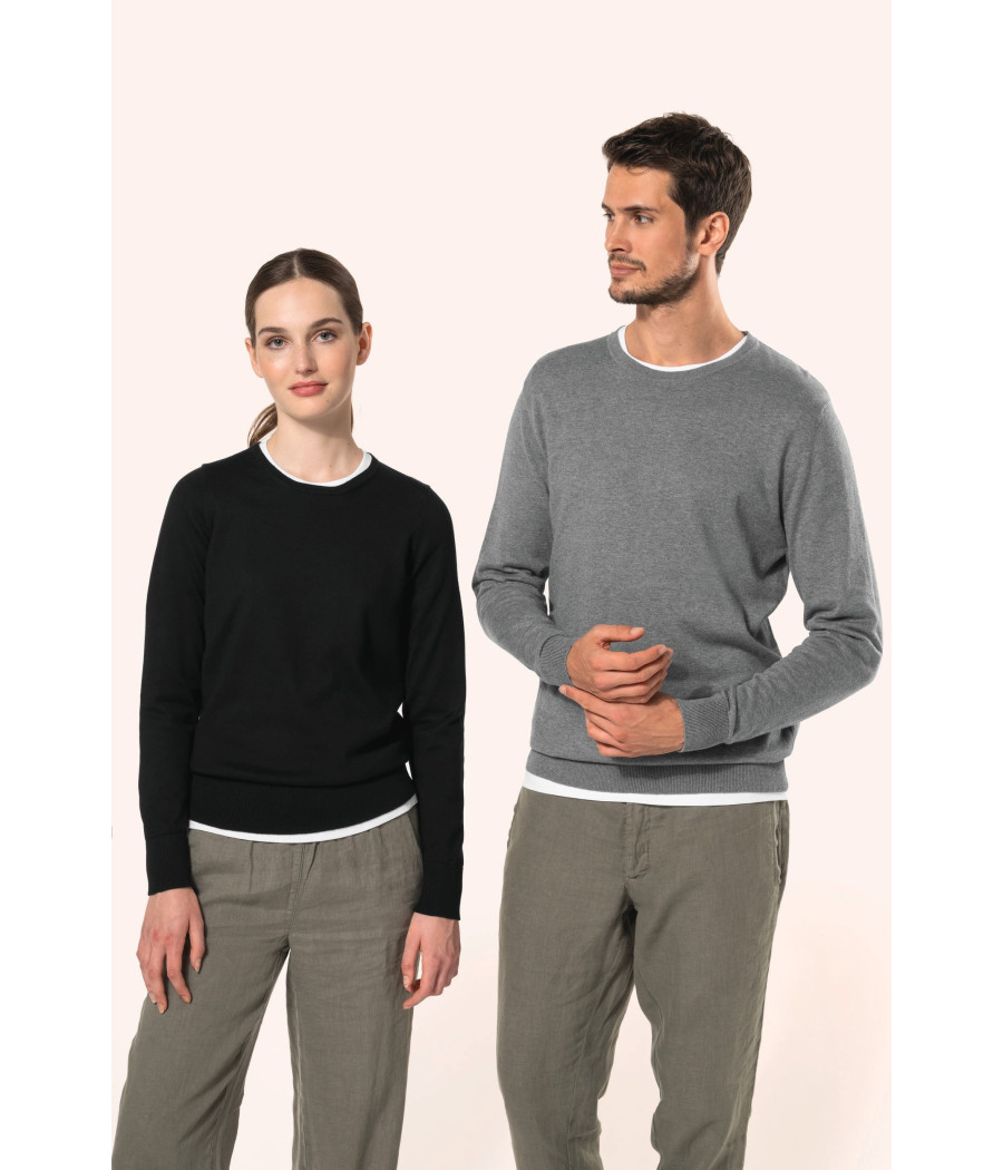 Pull Supima® col rond homme