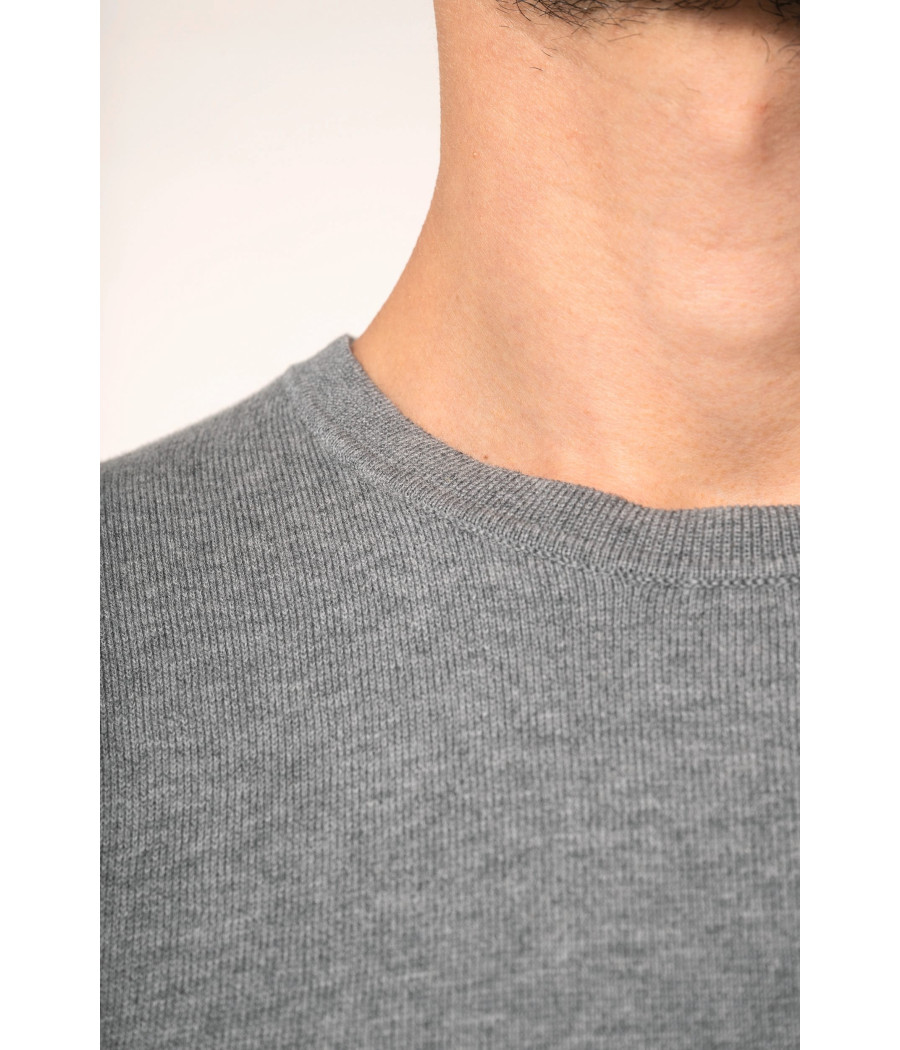 Pull Supima® col rond homme