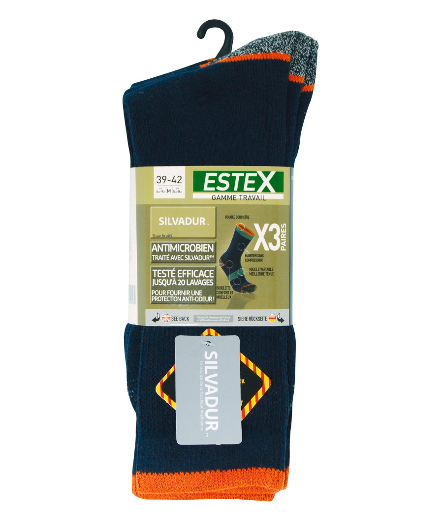 Lot de 3 paires de chaussettes NO COMPRIM