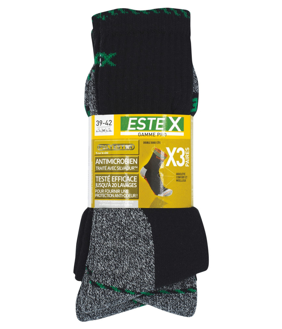 Lot de 3 paires de chaussettes SAFETY WORK