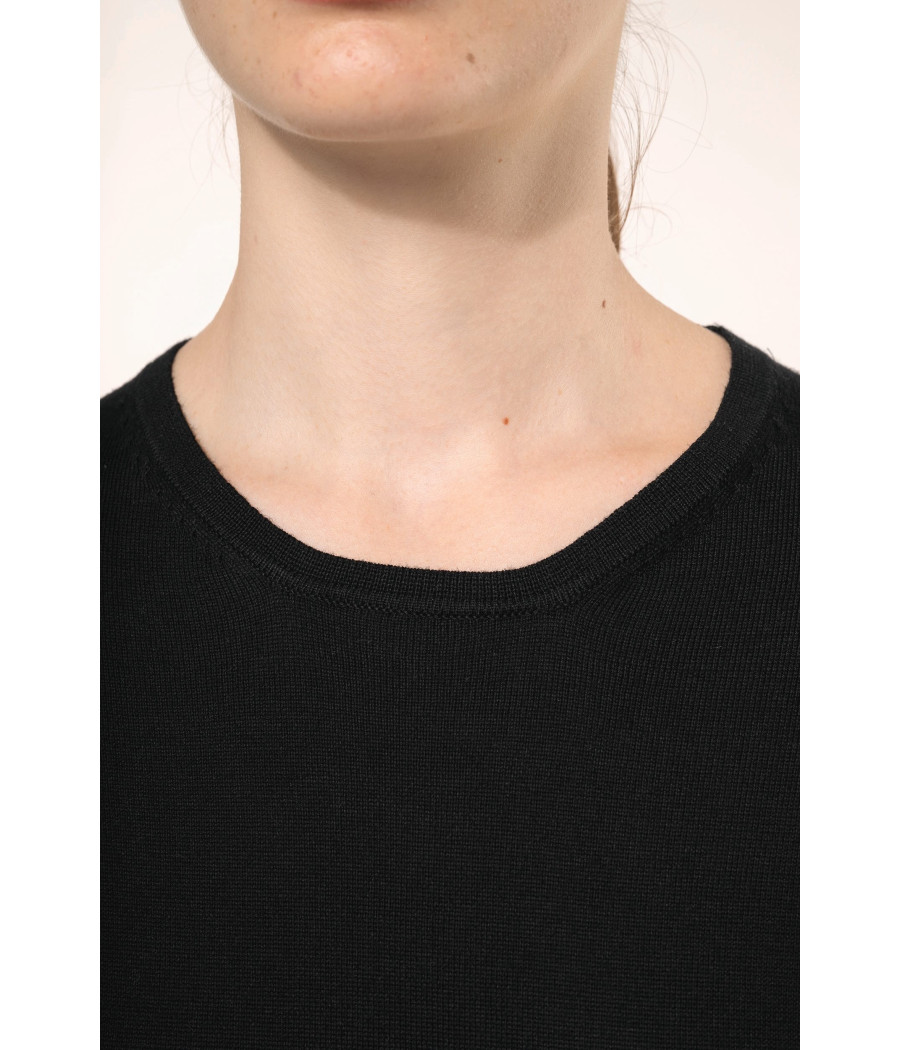 Pull Supima® col rond  femme