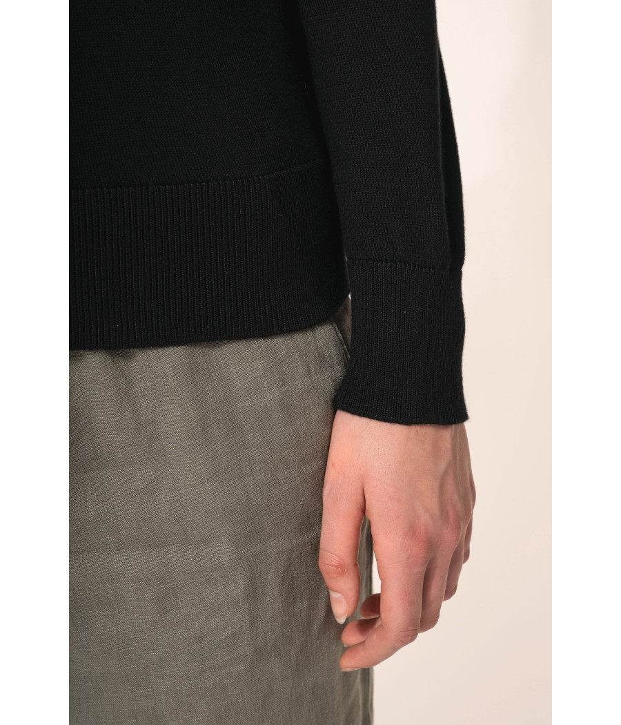 Pull Supima® col rond  femme