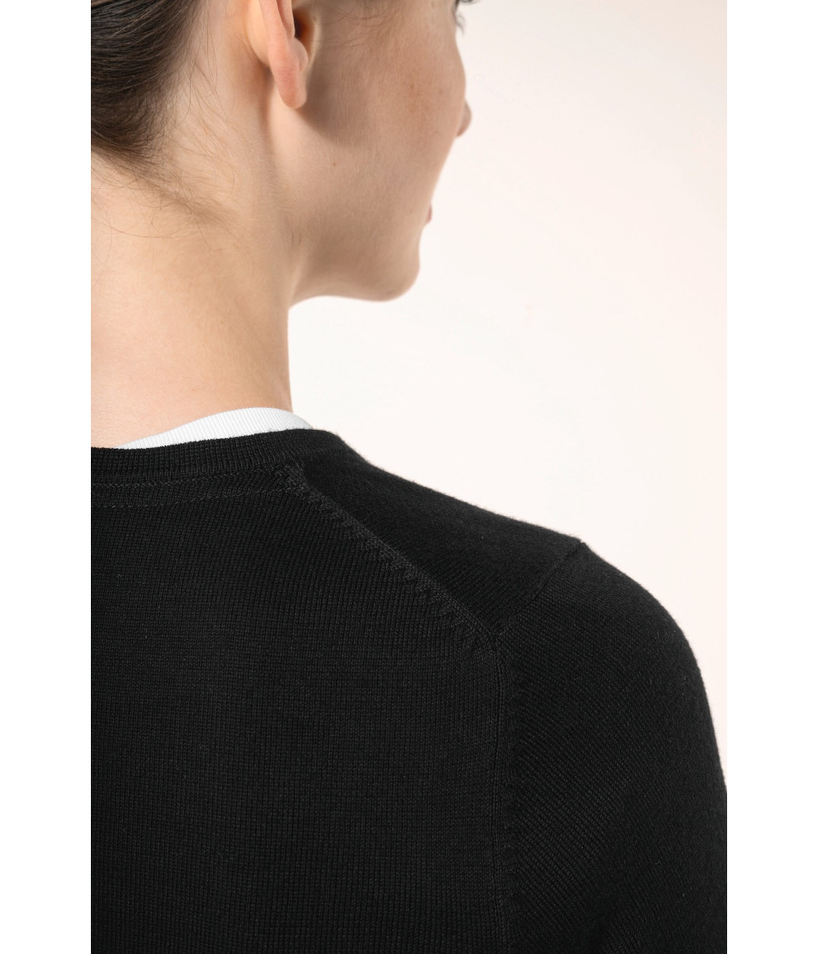 Pull Supima® col rond  femme