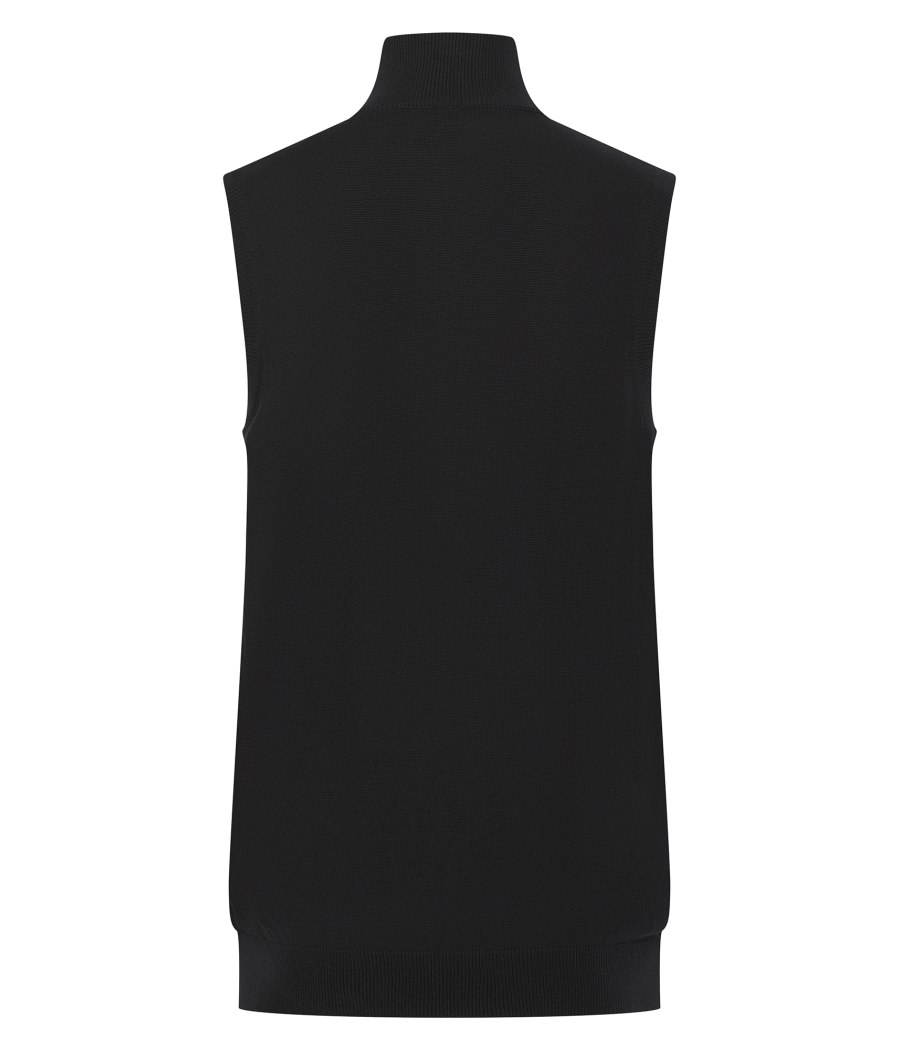 Pull zippé sans manches pour homme