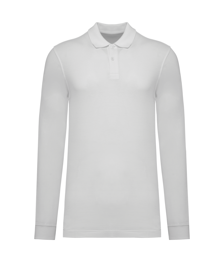 Polo piqué manches longues Bio180 homme